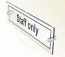 Acrylic prestige staff only sign