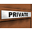 Acrylic private sign