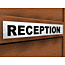 Acrylic reception sign