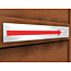 Acrylic red arrow sign