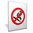 Acrylic reverse no smoking sign