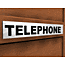 Acrylic telephone sign
