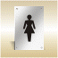 Anodised aluminium Female pictogram