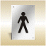 Anodised aluminium Male pictogram