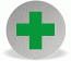 Brushed stainless disc first aid