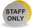 Brushed stainless disc staff only