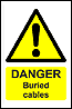 Buried Cables sign