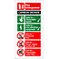 Carbon dioxide fire extinguisher sign
