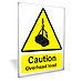 Caution overhead load outdoor sign