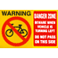 Cycle Danger sign