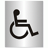 Disabled Logo Sign Aluminium Effect Acrylic