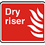 Dry riser sign