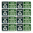 Pack of 8 turn off computers domed stickers
