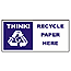 Large recycle bin sticker - Paper
