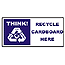 Large recycle bin sticker - Cardboard