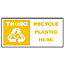Large recycle bin sticker - Plastic