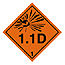 Explosive Hazchem 1.1D