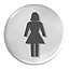 Female toilet dome sign