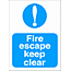 Fire Escape sign