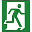Fire Exit Running man only left sign