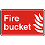 Fire bucket sign