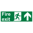 Fire exit ahead sign