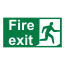Fire exit right sign