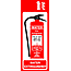 Fire extinguisher sign water