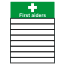 First Aid Health and Safety signs