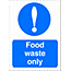 Food waste sign