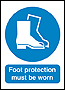 Foot Protection outdoor sign