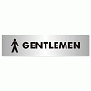 Gentlemen Sign Aluminium Effect Acrylic