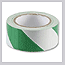 Green white hazard tape
