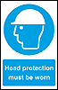 Head Protection outdoor sign