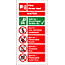 Hose Reel details sign