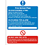 Housing Estate Fire Action Sign