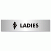 Ladies Sign Aluminium Effect Acrylic