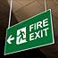 Large Format Fire Exit Sign Left
