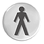 Male toilet dome sign