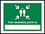 Nearest fire assembly sign
