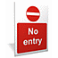 No Entry outdoor sign