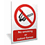 No Naked Flames outdoor sign