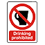 No drinking sign