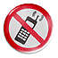 No mobile phones dome sign