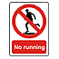 No running sign