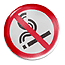 No smoking dome sign