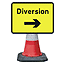 1050x750mm Diversion - Arrow Right