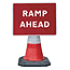 1050x750mm Ramp Ahead
