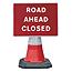 1050x750mm Road Ahead Closed
