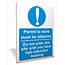 Permit to Work sign